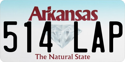 AR license plate 514LAP