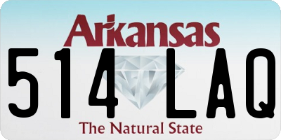 AR license plate 514LAQ