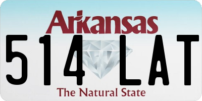 AR license plate 514LAT