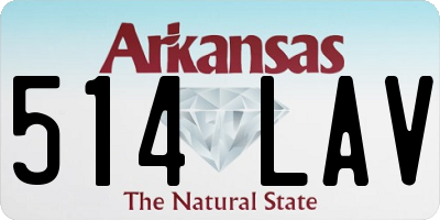 AR license plate 514LAV
