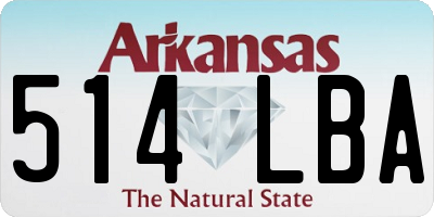 AR license plate 514LBA