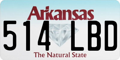 AR license plate 514LBD