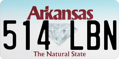 AR license plate 514LBN