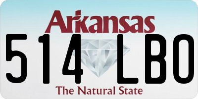 AR license plate 514LBO