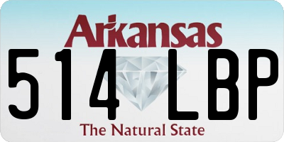 AR license plate 514LBP
