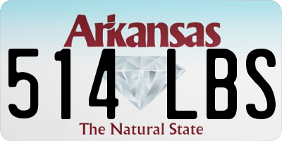 AR license plate 514LBS
