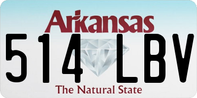 AR license plate 514LBV