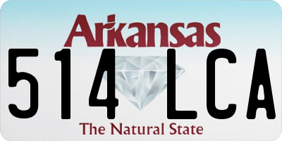 AR license plate 514LCA