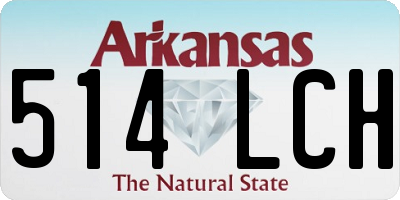 AR license plate 514LCH