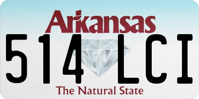 AR license plate 514LCI