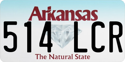 AR license plate 514LCR