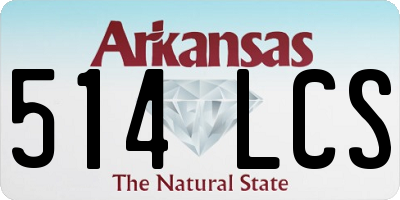 AR license plate 514LCS