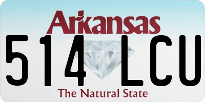 AR license plate 514LCU