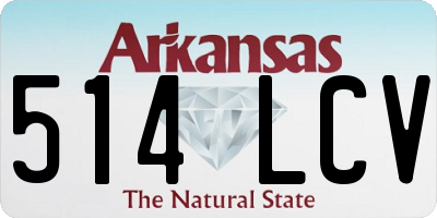 AR license plate 514LCV
