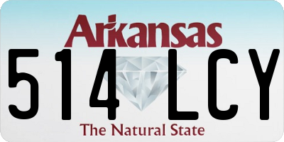 AR license plate 514LCY