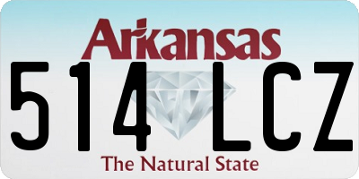 AR license plate 514LCZ