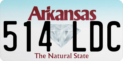AR license plate 514LDC