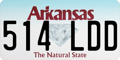 AR license plate 514LDD