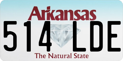 AR license plate 514LDE