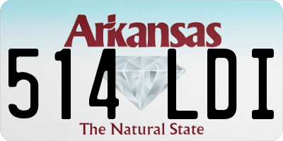 AR license plate 514LDI