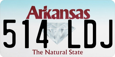 AR license plate 514LDJ
