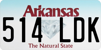 AR license plate 514LDK