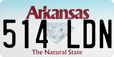AR license plate 514LDN