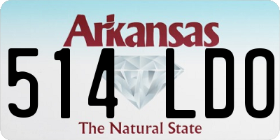 AR license plate 514LDO