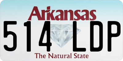AR license plate 514LDP