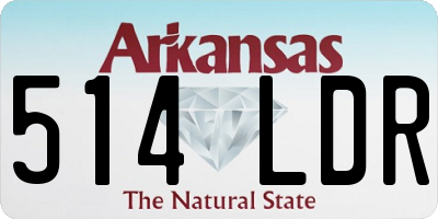 AR license plate 514LDR