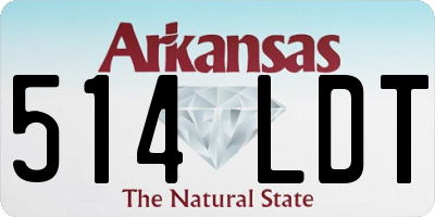 AR license plate 514LDT