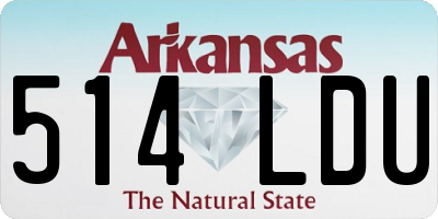 AR license plate 514LDU