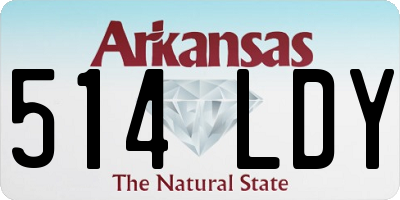 AR license plate 514LDY