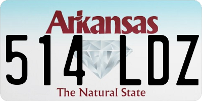 AR license plate 514LDZ