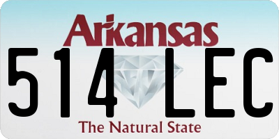 AR license plate 514LEC