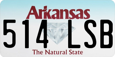 AR license plate 514LSB