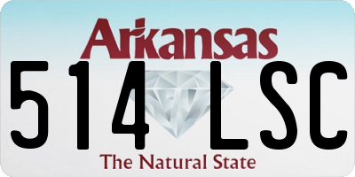 AR license plate 514LSC