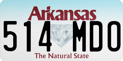 AR license plate 514MDO