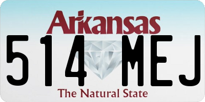 AR license plate 514MEJ