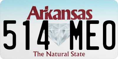 AR license plate 514MEO