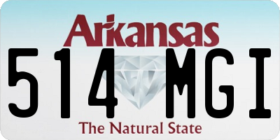 AR license plate 514MGI