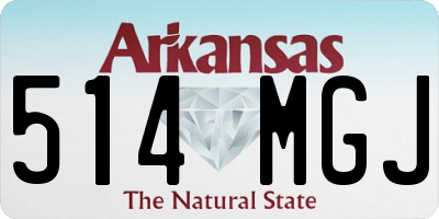 AR license plate 514MGJ
