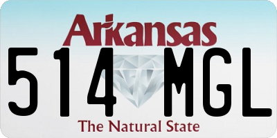 AR license plate 514MGL