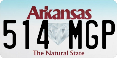 AR license plate 514MGP