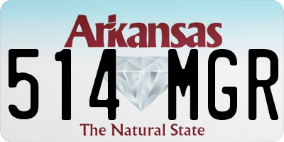 AR license plate 514MGR