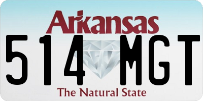 AR license plate 514MGT