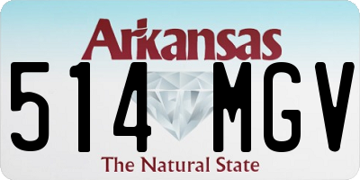 AR license plate 514MGV