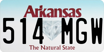 AR license plate 514MGW