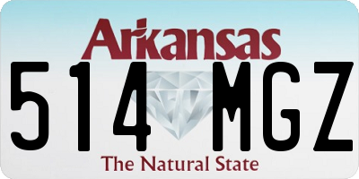 AR license plate 514MGZ