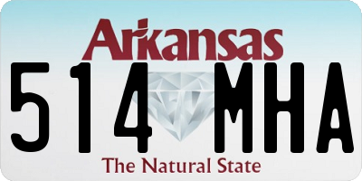 AR license plate 514MHA